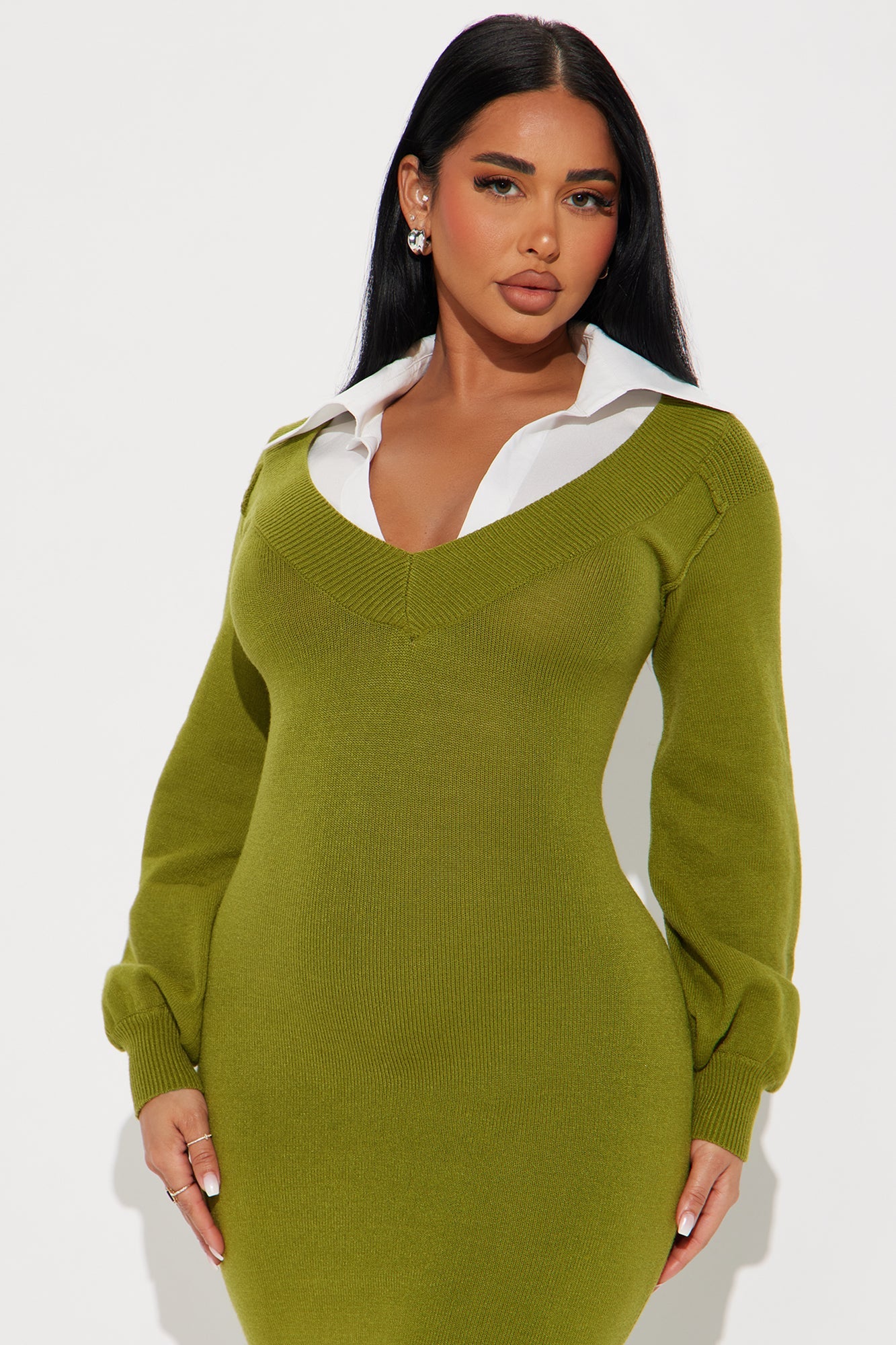 Waverly Collared Sweater Dress