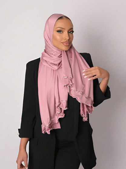 Frill Trimmed Scarf