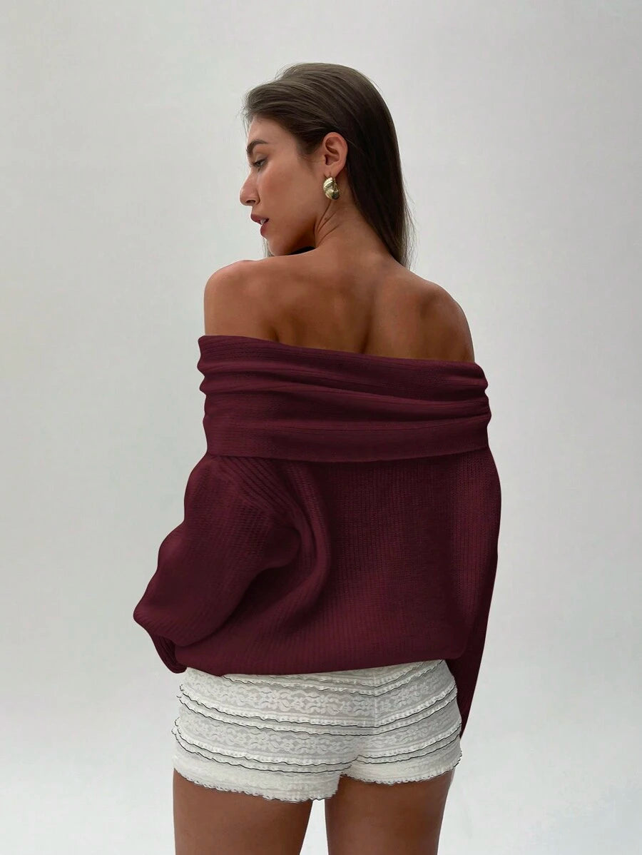 Rafiya Off Shoulder Sweater