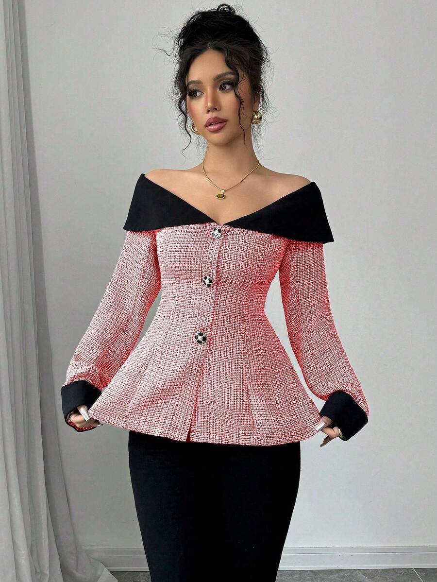 Aria Off-Shoulder Blazer