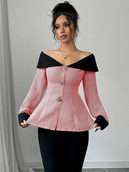 Aria Off-Shoulder Blazer