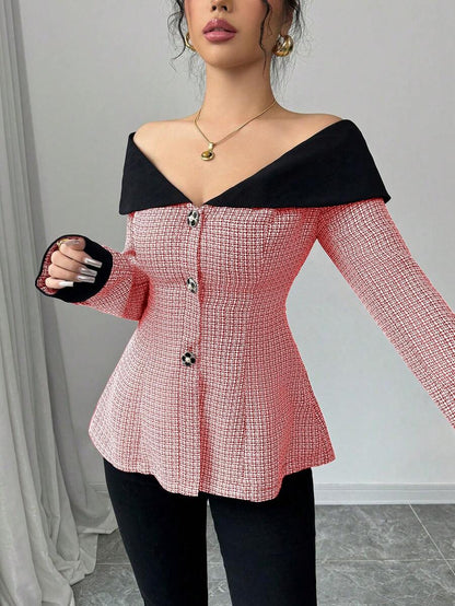 Aria Off-Shoulder Blazer