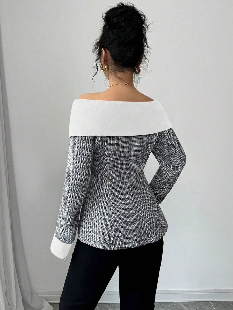 Aria Off-Shoulder Blazer