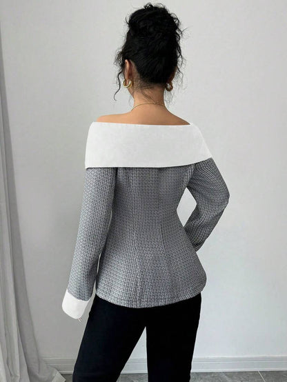 Aria Off-Shoulder Blazer
