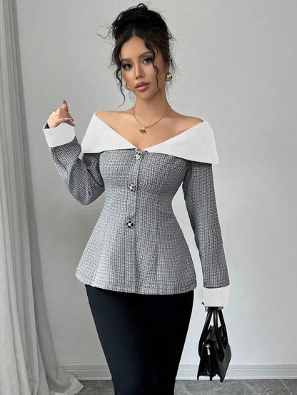 Aria Off-Shoulder Blazer