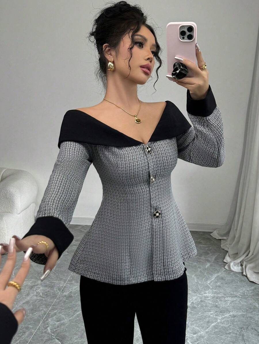 Aria Off-Shoulder Blazer