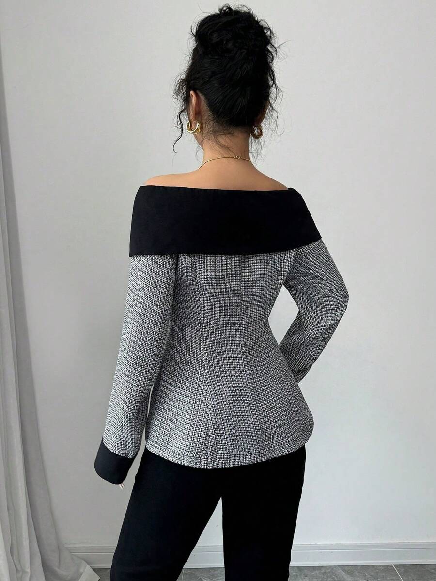 Aria Off-Shoulder Blazer