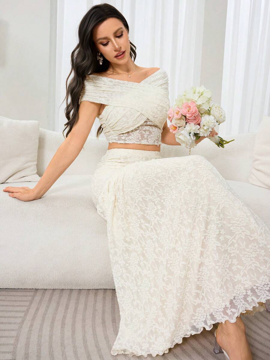 Naye Lace Skirt Set
