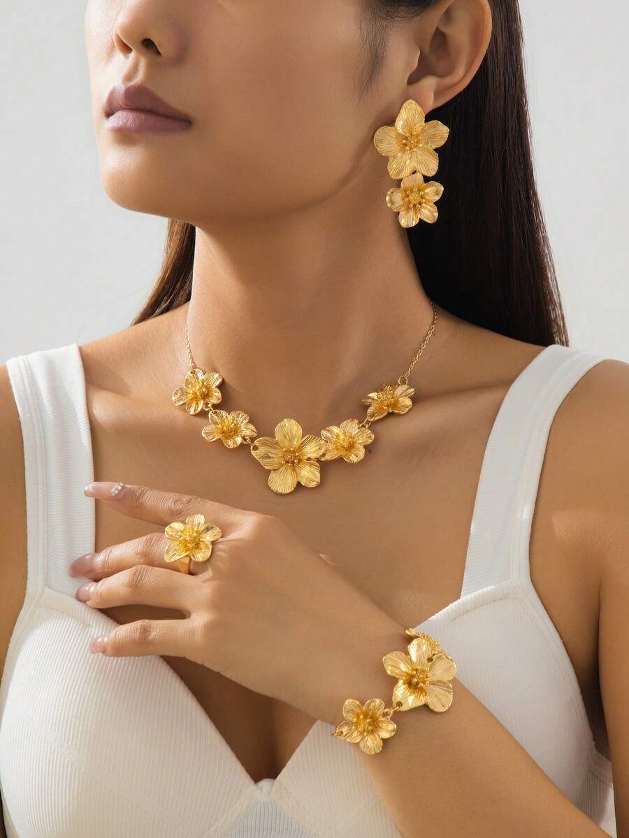 Calluna Floral Jewelry Set