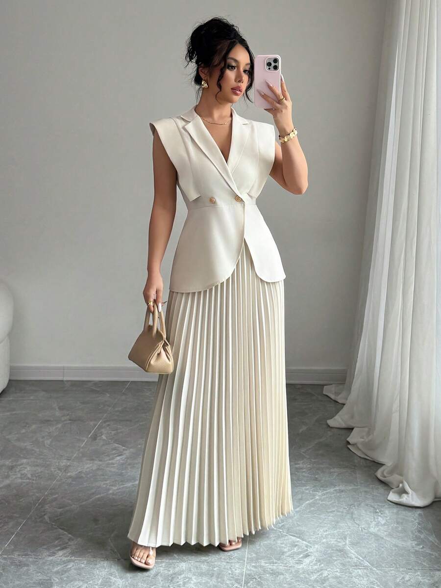 Celeste Ruffle Skirt Suit