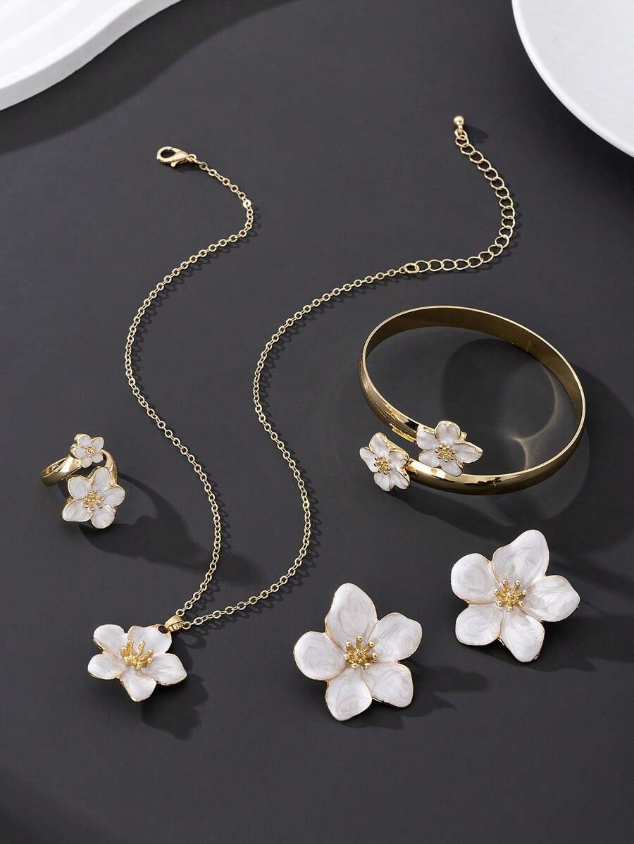 Calluna Floral Jewelry Set