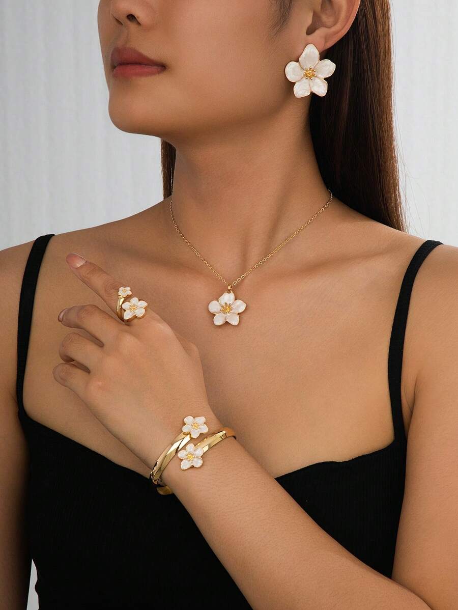 Calluna Floral Jewelry Set