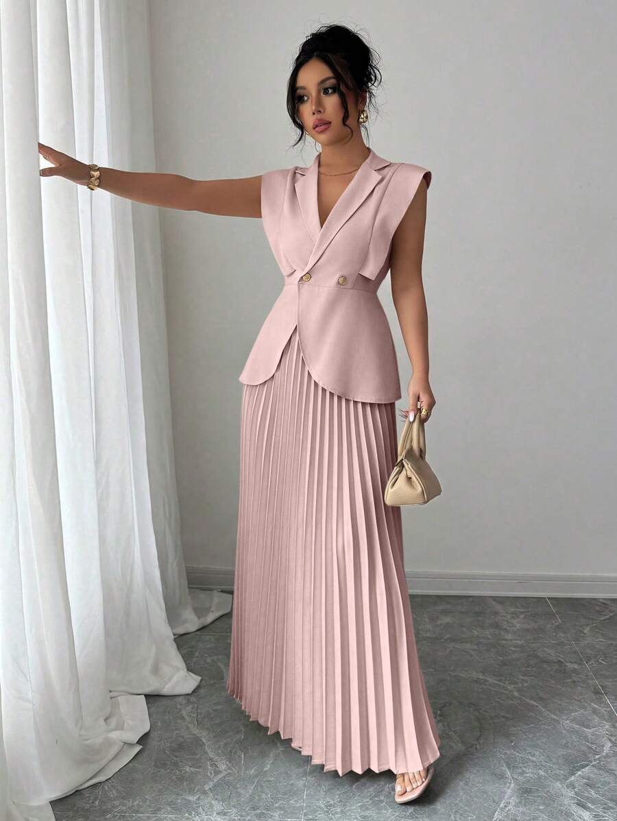 Celeste Ruffle Skirt Suit