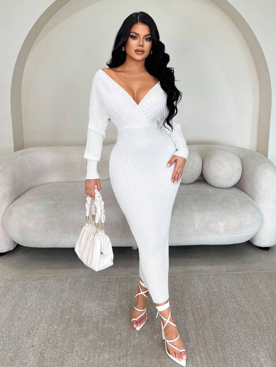 Radiant Eve Off-Shoulder Dress