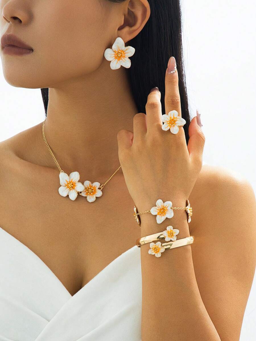 Calluna Floral Jewelry Set