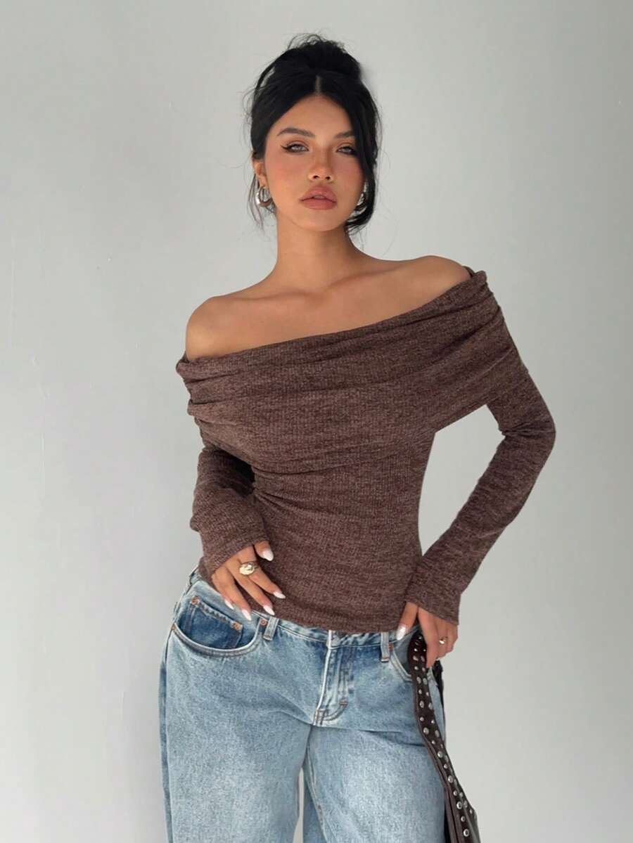 Zella Off-Shoulder Sweater